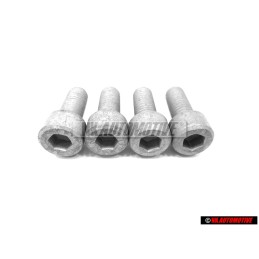 4x VW Original Vis A Tete Cylindrique Avec Six Pans - N 01471015