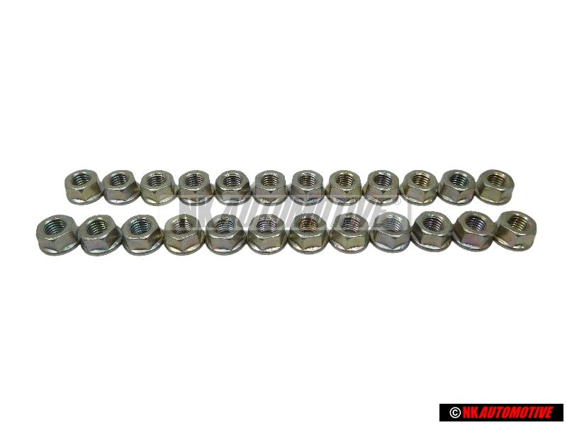 24x VW Original Ecrou Hexagonal Embase - N 90279006
