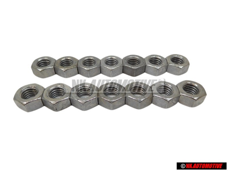 14x VW Original Ecrou 6 Pans - N 01100840