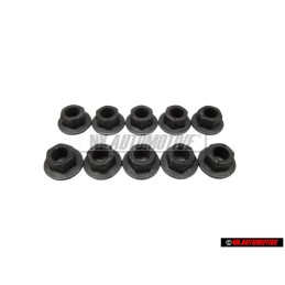 10x VW Original Ecrou Hexagonal Embase - N 90175205