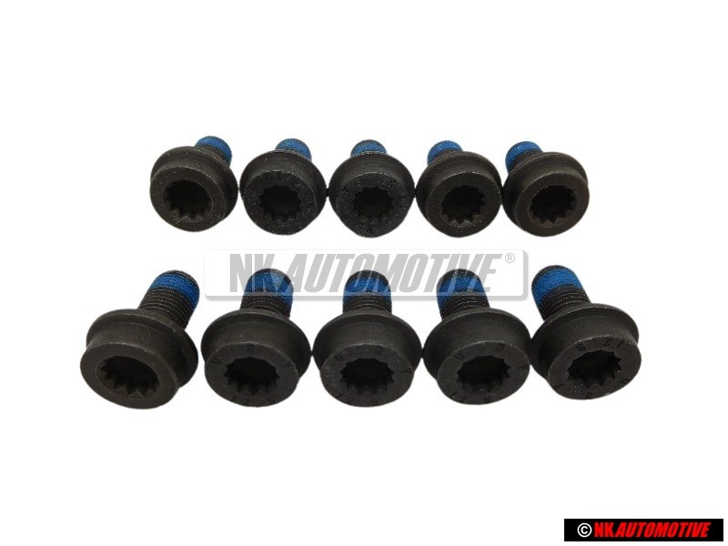 10x VW Original Vis Cylindrique - N 90539801