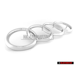 Audi Original Anneaux Avant Embleme Logo Chrome - 811853605A