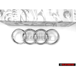 Audi Original Anneaux Avant Embleme Logo Chrome - 893853605
