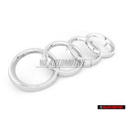 Audi Original Anneaux Avant Embleme Logo Chrome - 893853605