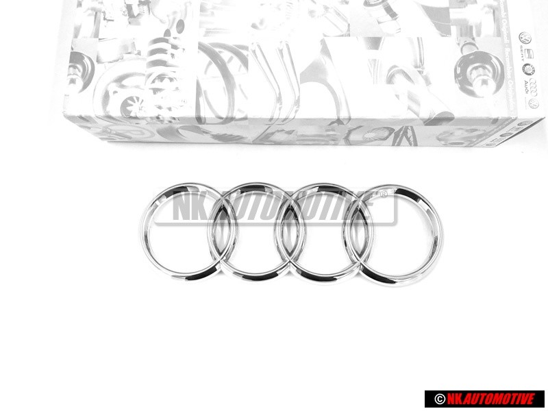 Audi Original Anneaux Avant Embleme Logo Chrome - 8N0853605