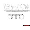 Audi Original Anneaux Avant Embleme Logo Chrome - 8N0853605