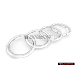 Audi Original Anneaux Avant Embleme Logo Chrome - 8N0853605
