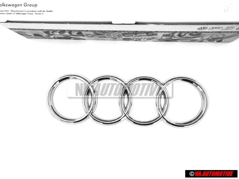 Audi Original Anneaux Arrière Embleme Logo Chrome - 8Z0853742 2ZZ