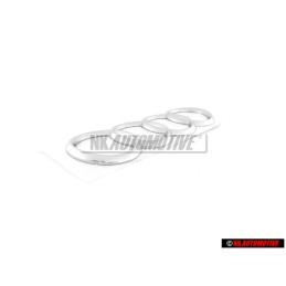 Audi Original Anneaux Arrière Embleme Logo Chrome - 8Z0853742 2ZZ