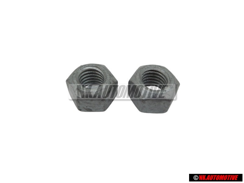 2x VW Original Ecrou 6 Pans, Autoserreur - N 10209005