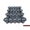 20x VW Original Capuchon De Boulon De Roue Noir Satine - 867601173 01C