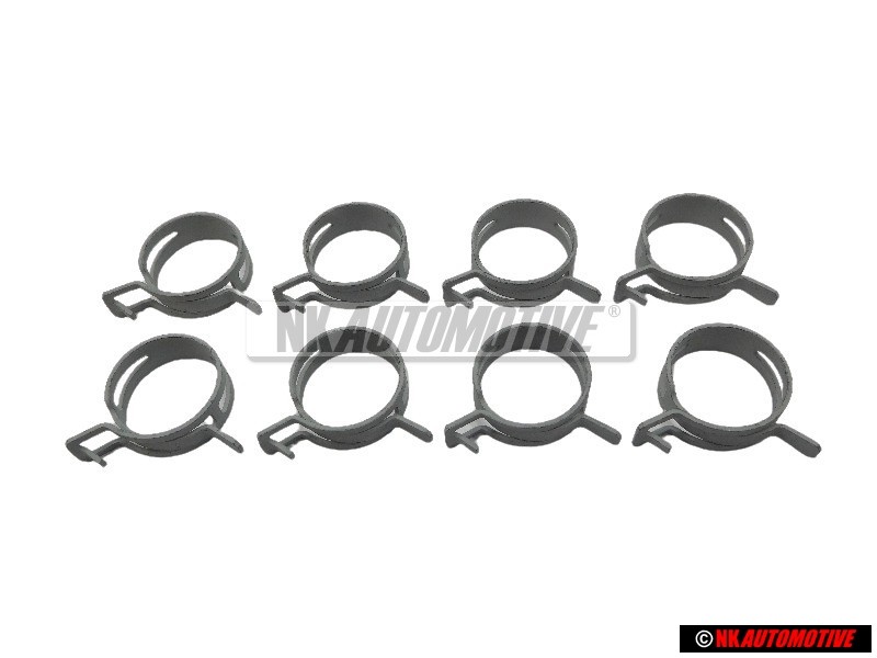8x VW Original Collier A Lame-Ressort - N 0164101