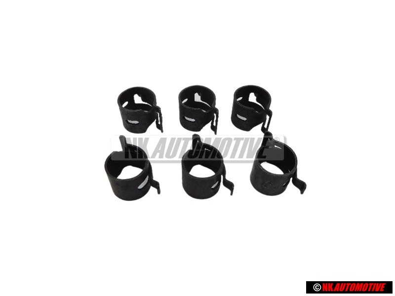 6x VW Original Collier A Lame-Ressort - N 90686701