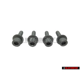 4x VW Original Vis A Tete Cylindrique Avec Six Pans Internes - N 10172501