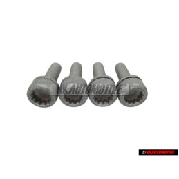 4x VW Original Vis A Tete Cylindrique Avec Six Pans Internes - N 90401901