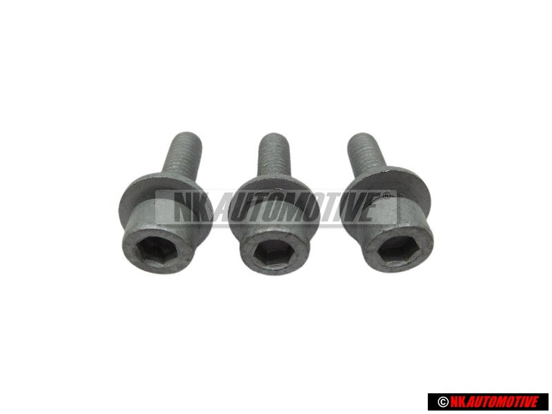 3x VW Original Vis A Tete Cylindrique Avec Six Pans Internes - N 10172501