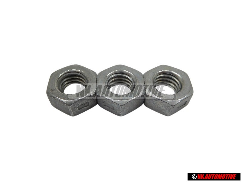 3x VW Original Ecrou 6 Pans, Autoserreur - N 90074401