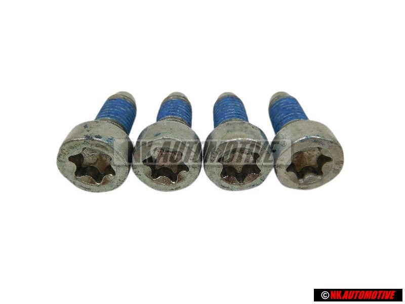 4x VW Original Vis A Tete Cylindrique, Autobloquante - N 90366303