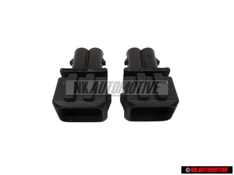 2x VW Original Boitier A Fiche Plate Male - 357972762