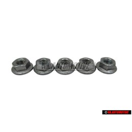 5x VW Original Ecrou Hexagonal Embase - N 10017304
