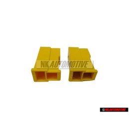 2x VW Original Boitier A Fiche Plate Male - 161971988C