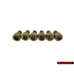 6x VW Original Vis A Tete Cylindrique Avec Six Pans Internes - N 0147506