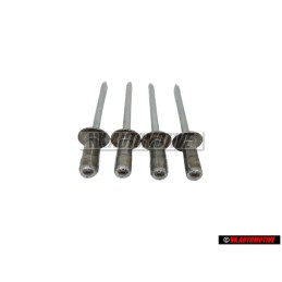 4x VW Original Rivet Aveugle - N 90437401