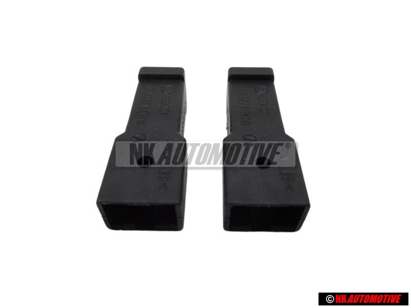 2x VW Original Boitier A Fiche Plate Male - 161971976A