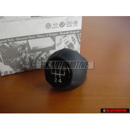 VW Original Pommeau Levier Vitesses (Cuir) Noir - 161711141D 1BX