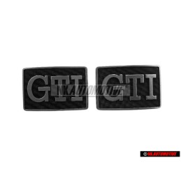 2x VW Original Monogramme Noir Satine/Chrome Special - 191853688J GX2