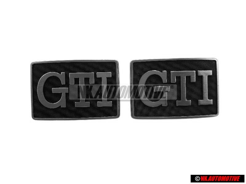 2x VW Original Monogramme Noir Satine/Chrome Special - 191853688J GX2
