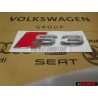 Audi Original S3 Arrière Embleme Monogramme Logo Chrome Rouge - 8P0853735 2ZZ