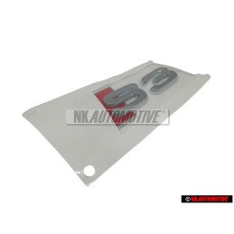 Audi Original S3 Arrière Embleme Monogramme Logo Chrome Rouge - 8P0853735 2ZZ