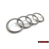 Audi Original Anneaux Couverture Du Moteur Emblem Logo Argent - 022103940C