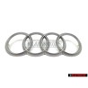 Audi Original Anneaux Couverture Du Moteur Emblem Logo Argent - 4H0103940A