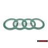 Audi Original Anneaux Couverture Du Moteur Emblem Logo Argent - 4H0103940A