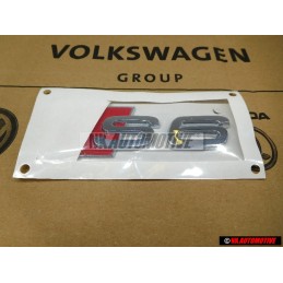 Audi Original S6 Arrière Embleme Monogramme Logo Chrome Rouge - 4B0853735 2ZZ