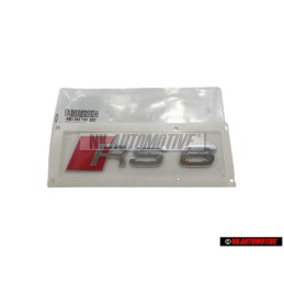 Audi Original RS6 Arrière Embleme Monogramme Logo Chrome Rouge - 4B0853740 2ZZ