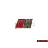 Audi Original S8 Avant Embleme Monogramme Logo Chrome Rouge - 4D0853736A 2ZZ
