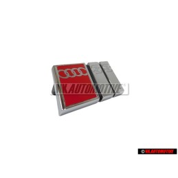 Audi Original S8 Avant Embleme Monogramme Logo Chrome Rouge - 4D0853736A 2ZZ