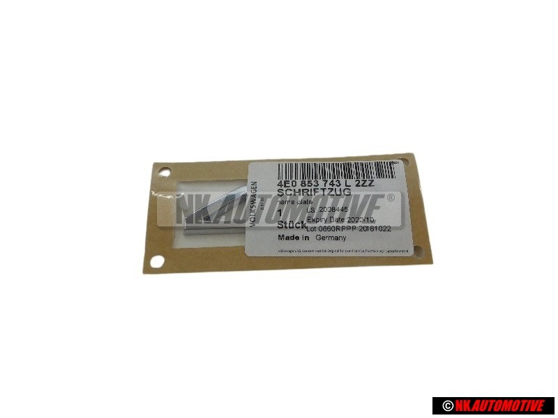 Audi Original 4.2 Arrière Embleme Monogramme Logo Chrome - 4E0853743L 2ZZ