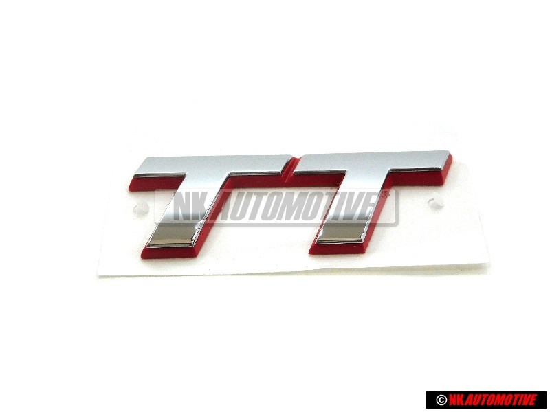 Audi Original TT Arrière Embleme Monogramme Logo Chrome Rouge - 8N0853743C 2ZZ