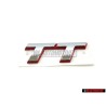 Audi Original TT Arrière Embleme Monogramme Logo Chrome Rouge - 8N0853743C 2ZZ