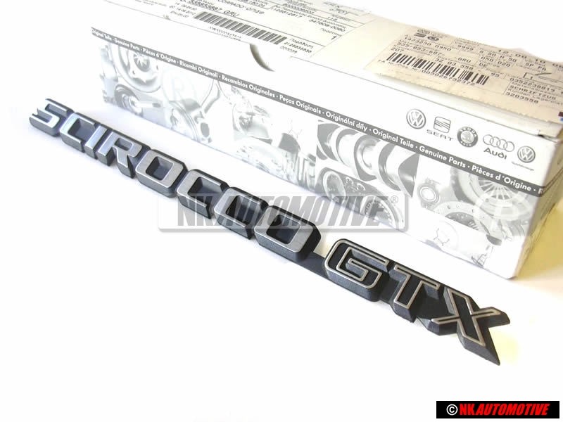 VW Original SCIROCCO GTX Arrière Embleme Monogramme Logo - 533853687S GX2