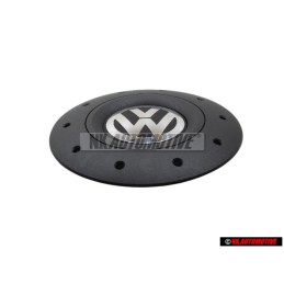 VW Original Enjoliveur De Roue Noir Satine/Chrome - 7H0601151B RVB