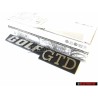VW Original GOLF GTD Arrière Embleme Monogramme Logo - 171853687 BD