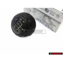 VW Original Pommeau De Levier Des Vitesses Noir Satine - 171711141E 01C