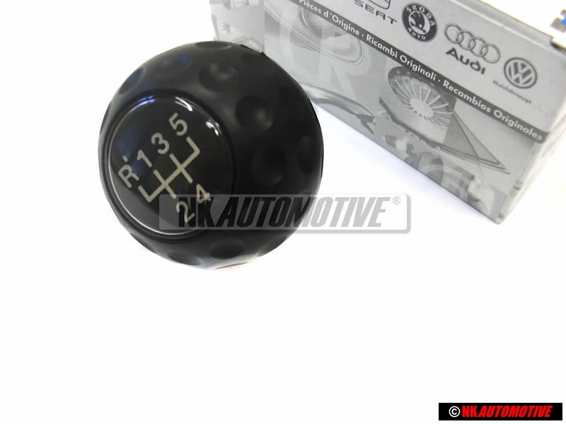 VW Original Pommeau De Levier Des Vitesses Noir Satine - 171711141E 01C