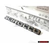 VW Original SCIROCCO Arrière Embleme Monogramme Logo Argent Brossé - 533853687Q