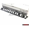 VW Original CABRIOLET Arrière Embleme Monogramme Logo Blanc - 155853687B QK6